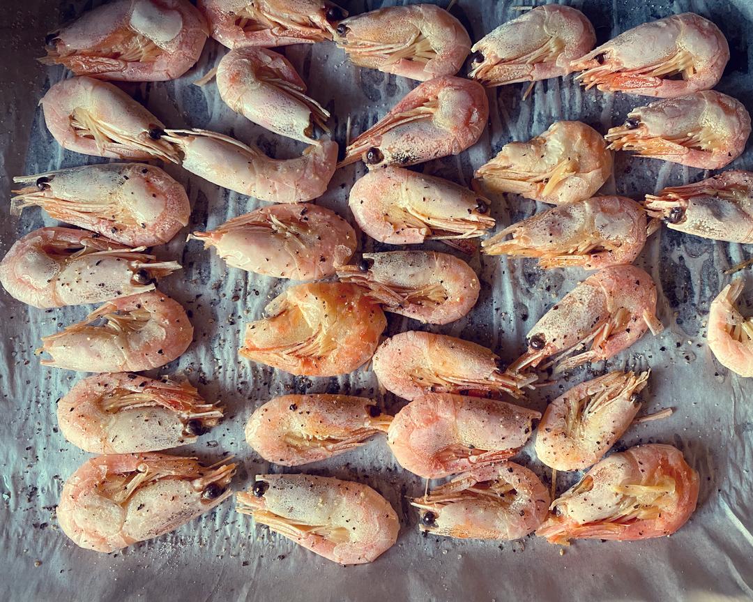烤北极虾的做法