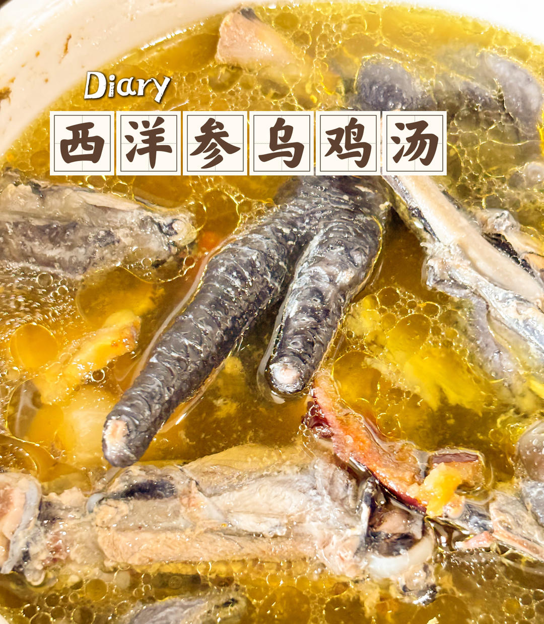 西洋参乌鸡汤（隔水炖）