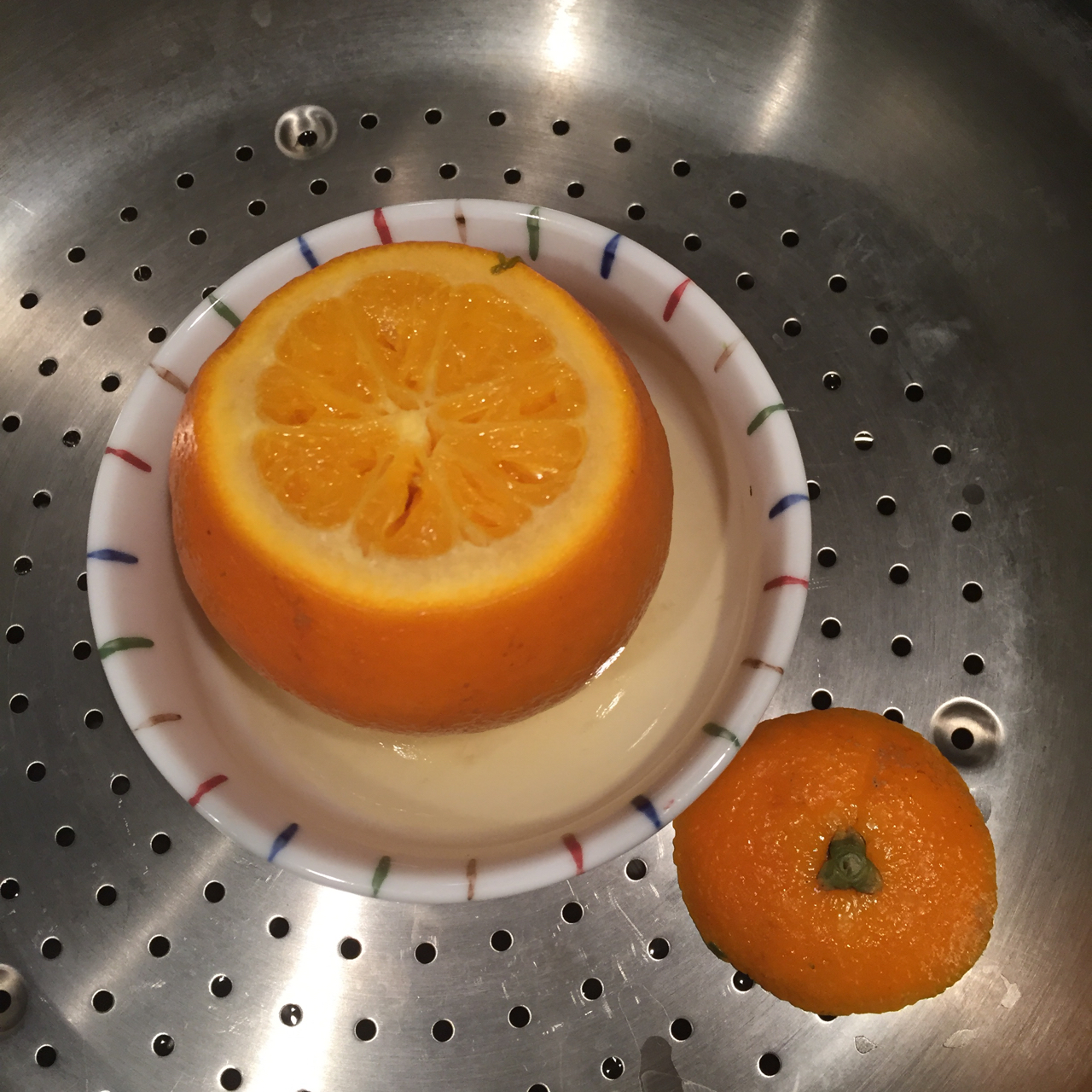 盐蒸橙子治疗咳嗽