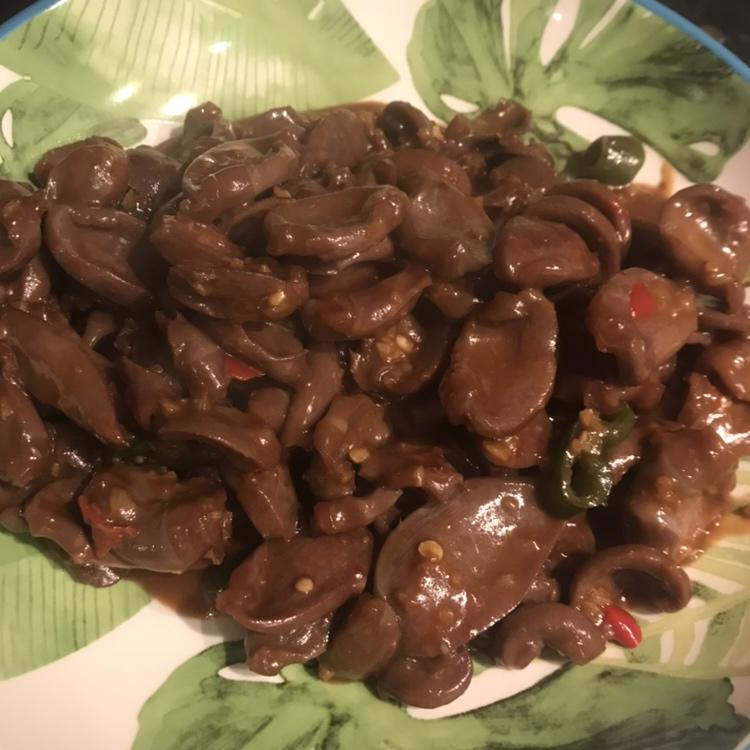 爆炒鸭胗