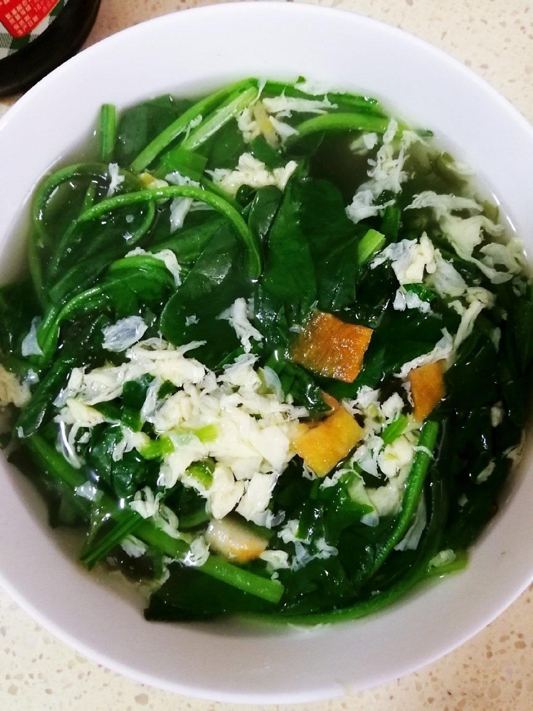 菠菜鸡蛋汤