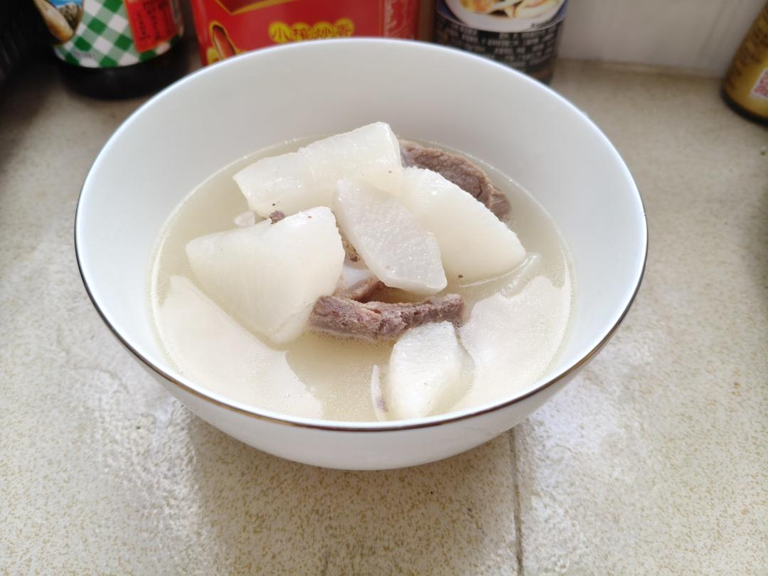 地道清热祛痰白萝卜扇骨汤