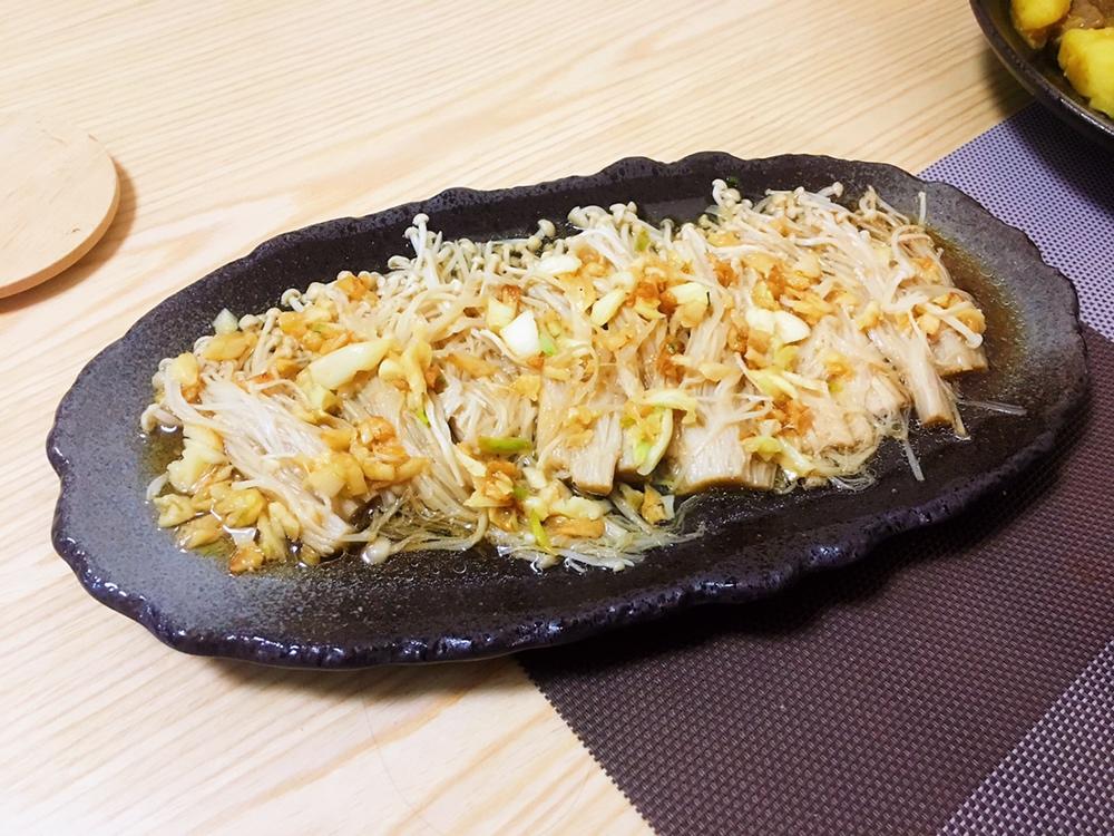 蒜蓉蒸金针菇