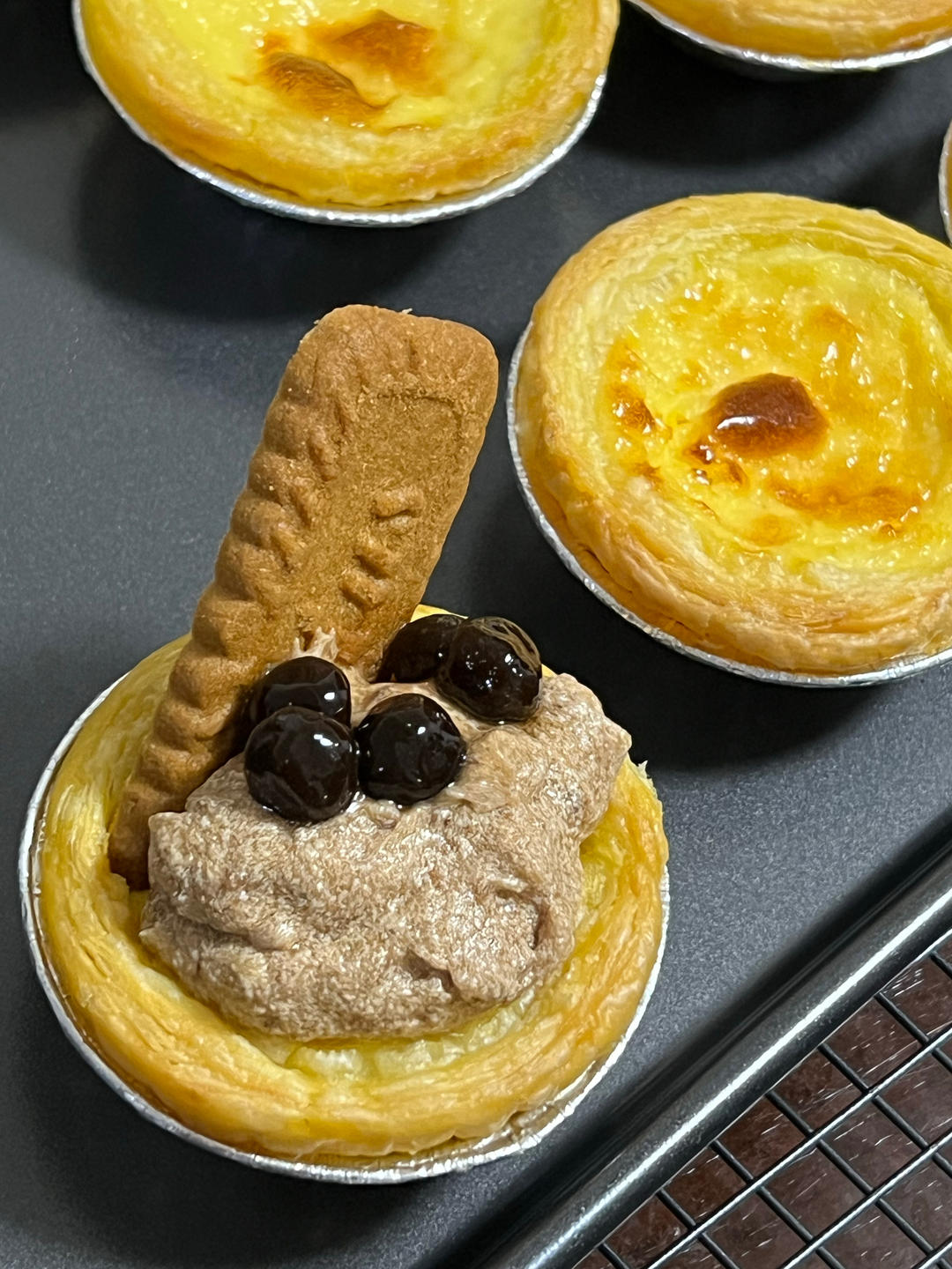 网红高颜值！lotus爆浆红糖珍珠蛋挞（小美版）