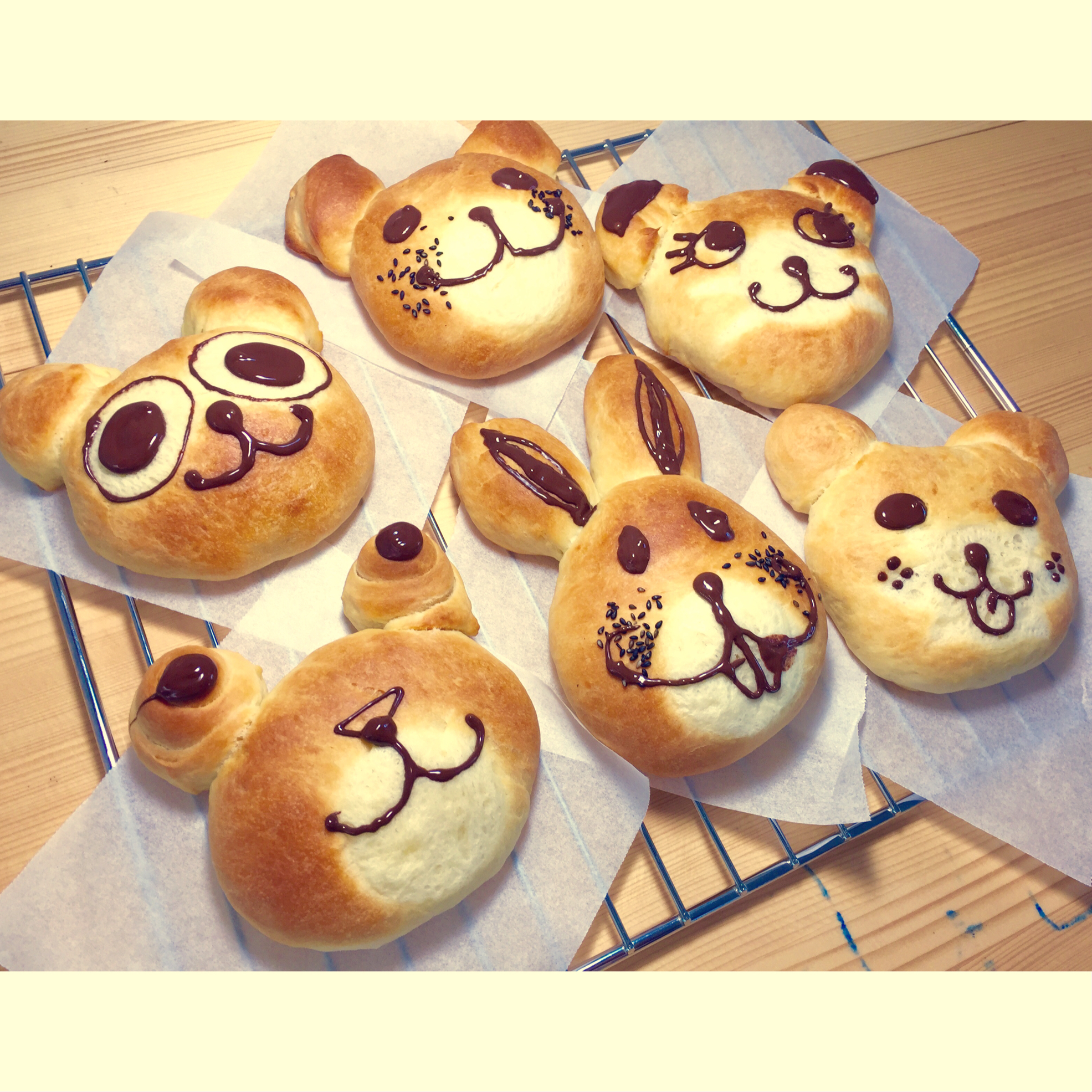 小熊豆沙面包