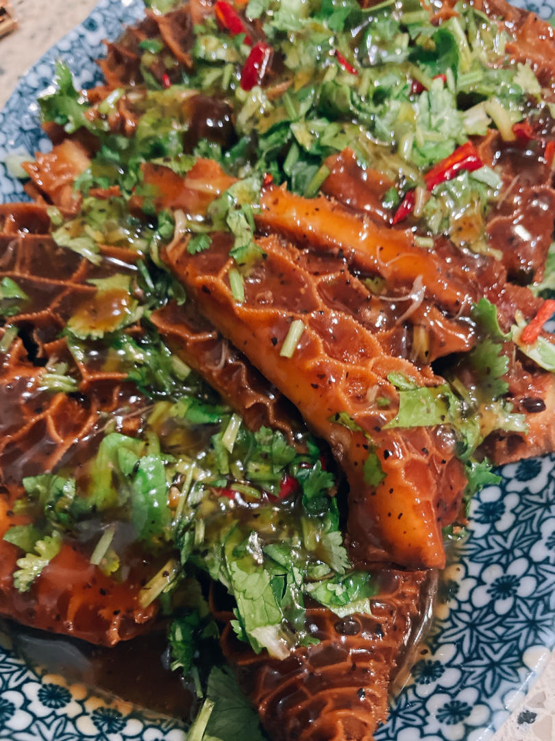 卤金钱肚+黑椒金钱肚