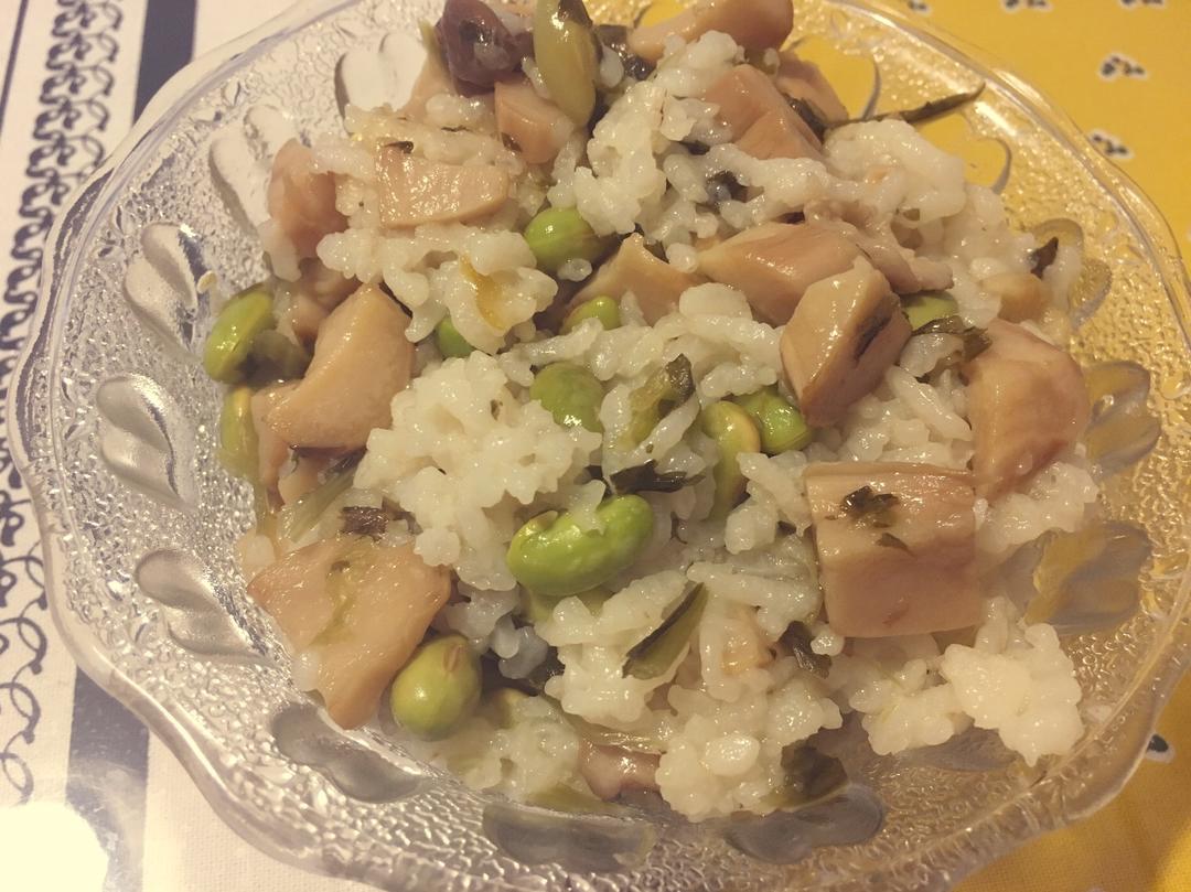 杏鲍菇炒毛豆