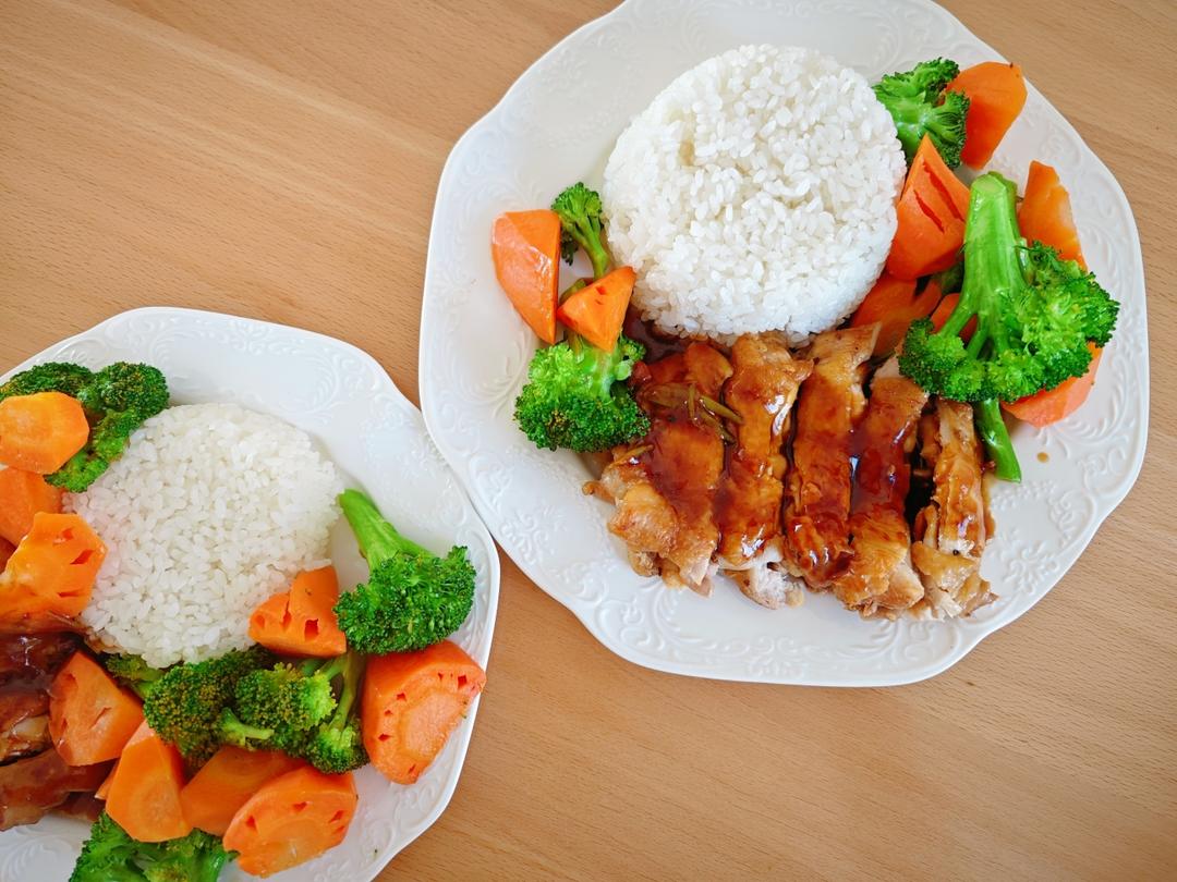 照烧鸡腿饭