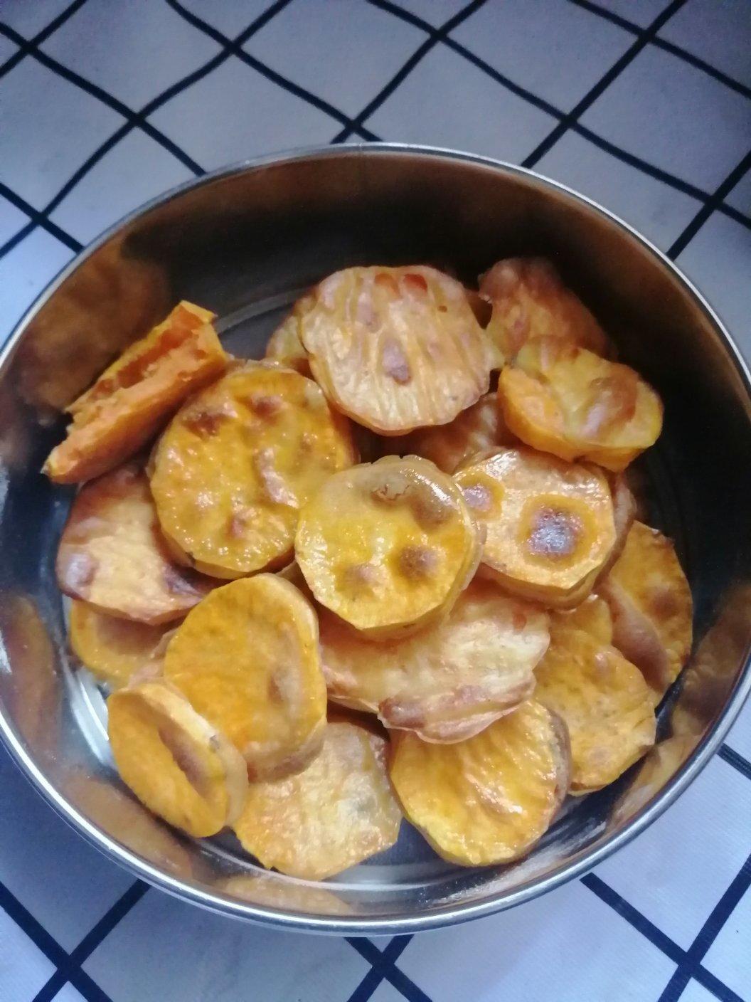 一吃就爱上❗️香甜软糯的烤红薯片❗️巨好吃～追剧必备！