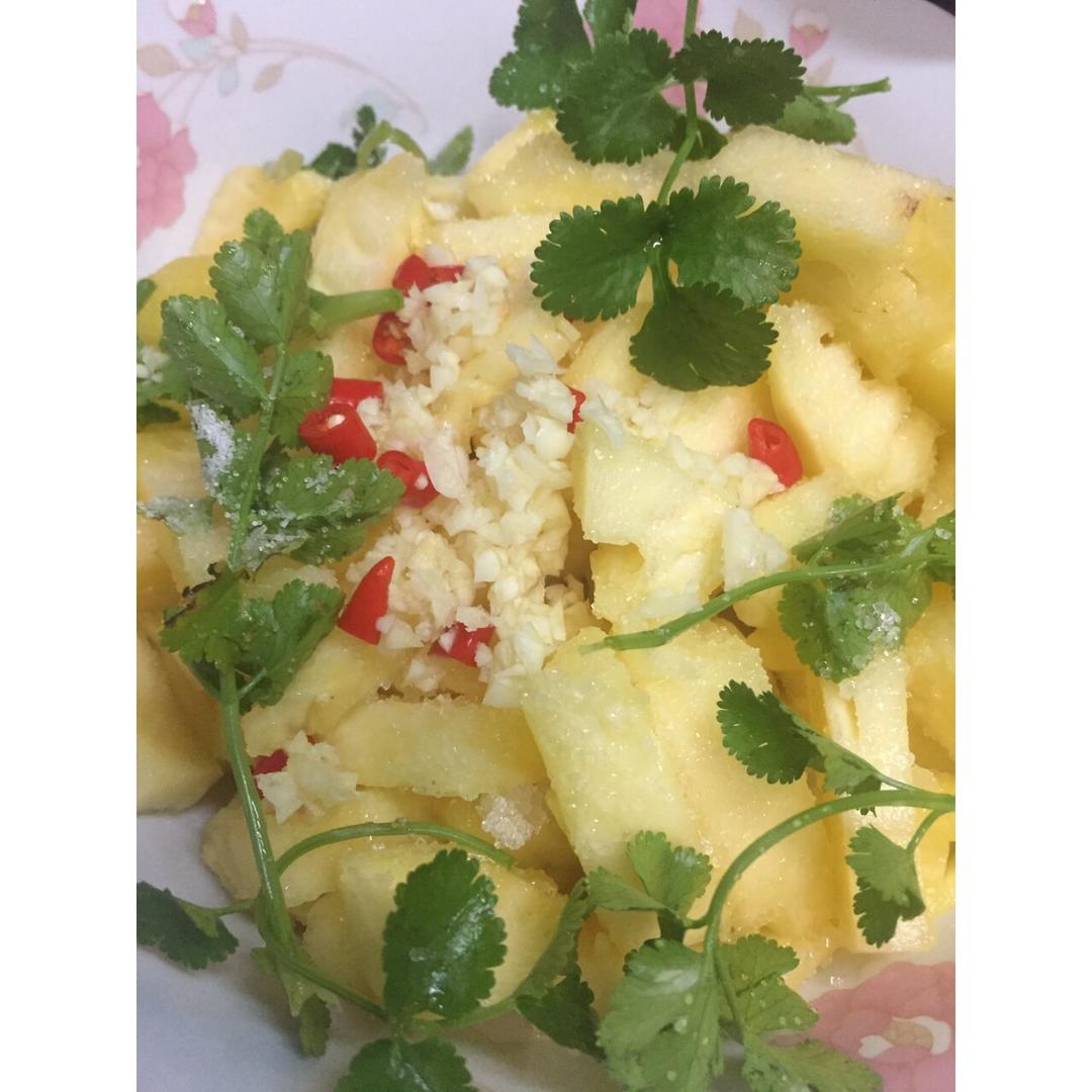 凉拌菠萝（米米姐教我的，超级爱）