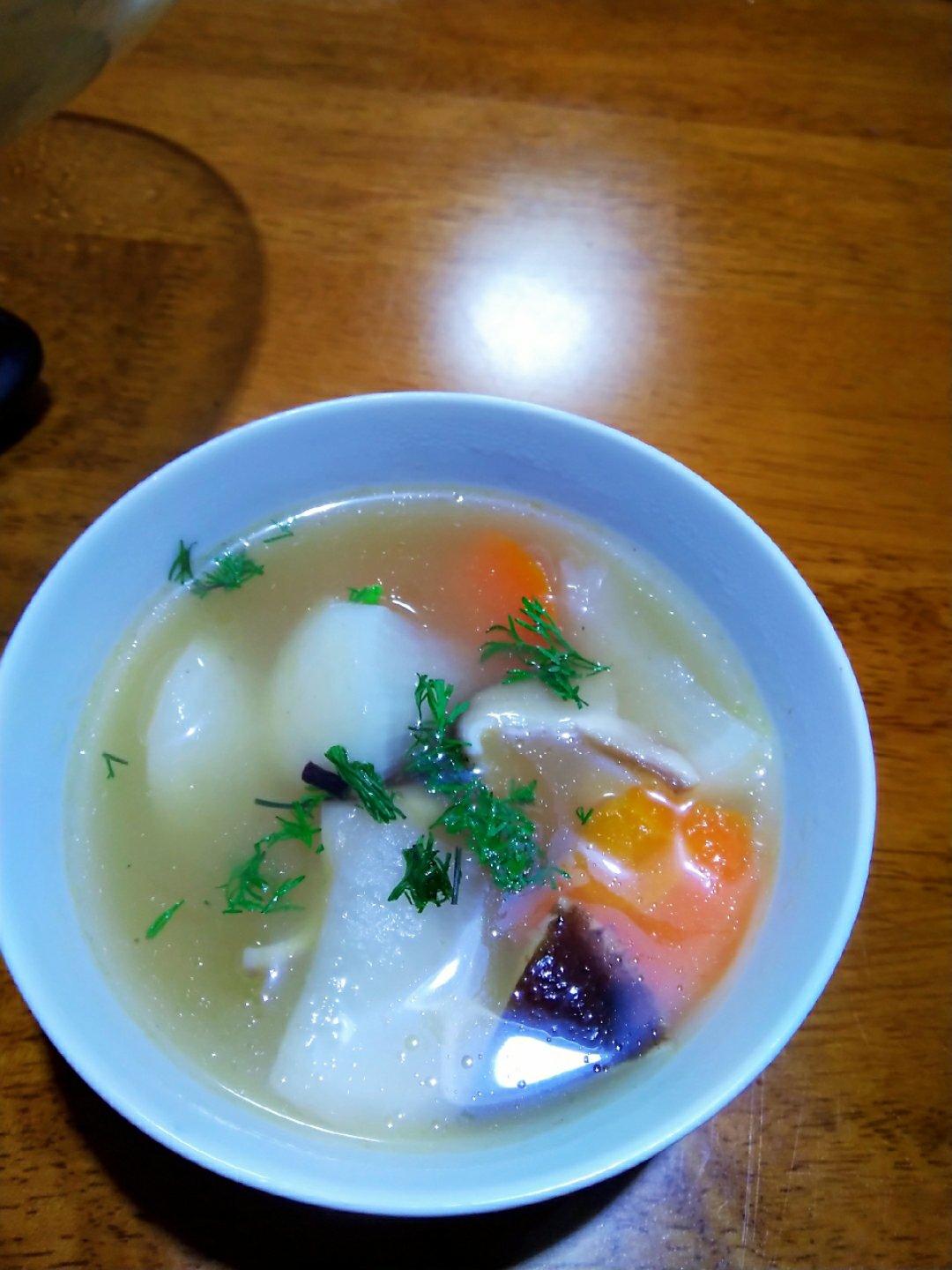 香菇萝卜汤
