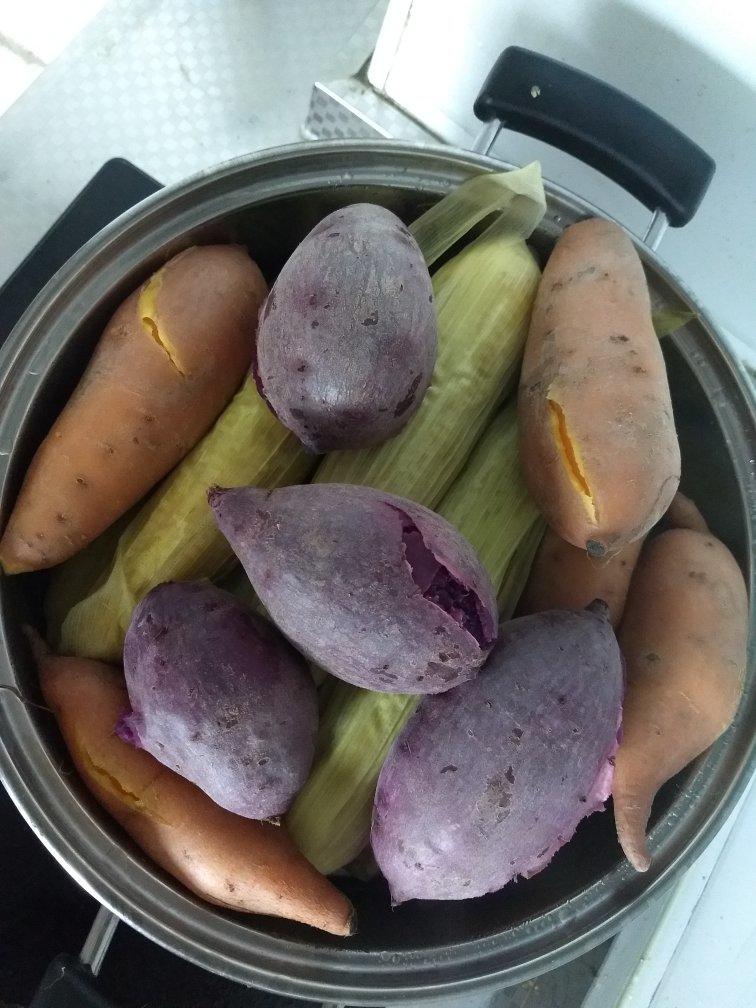 蒸紫薯