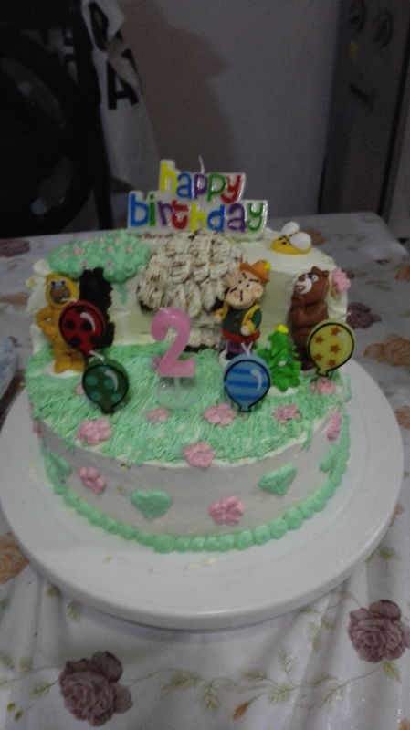 双层熊出没场景8寸蛋糕