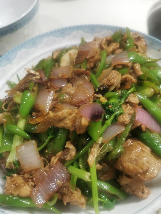尖椒炒肉