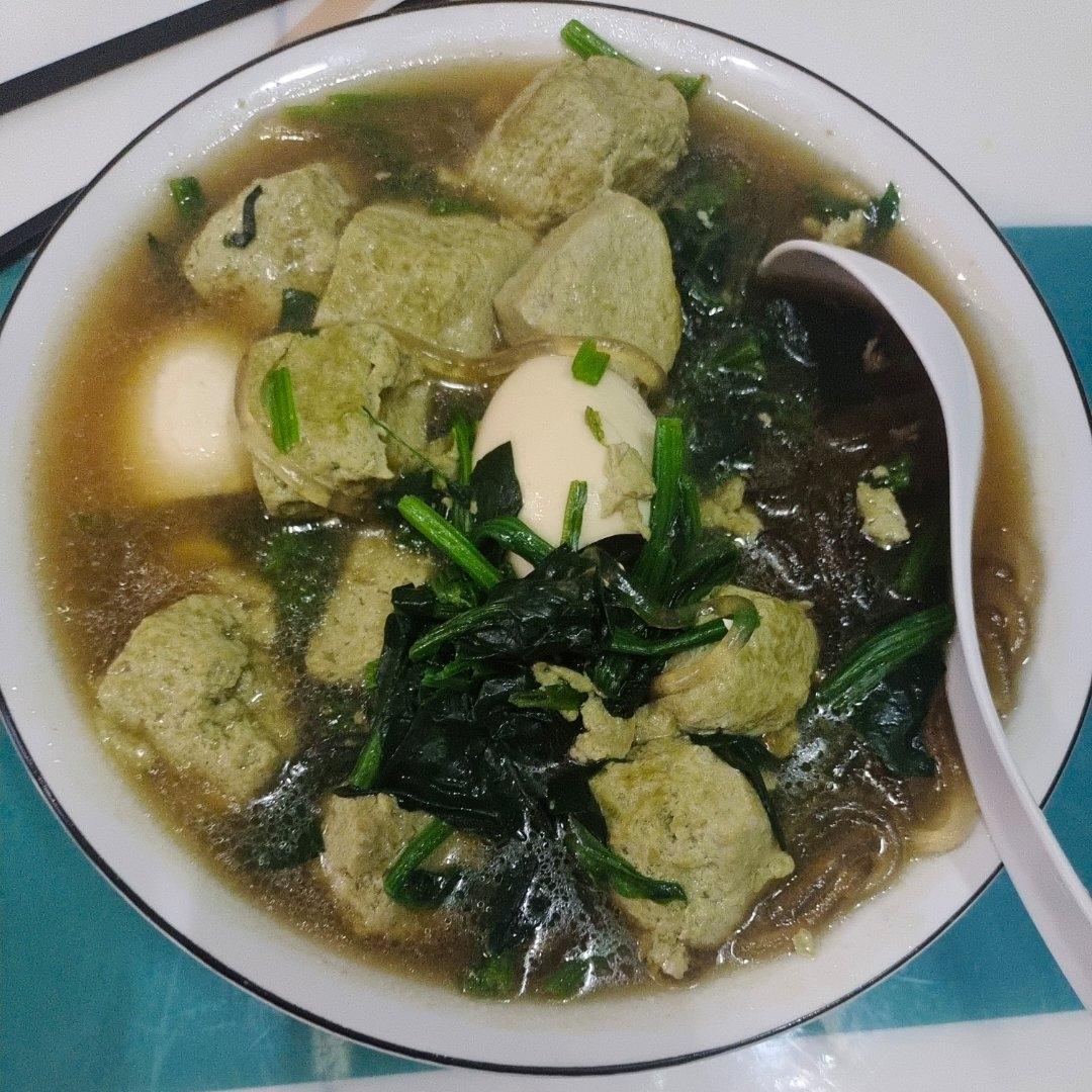 菠菜粉条豆腐汤