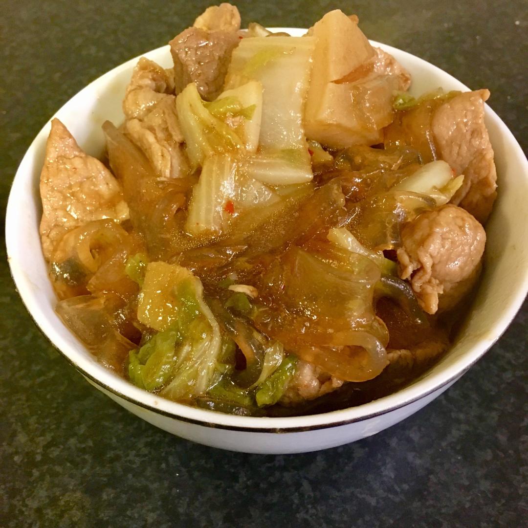 猪肉白菜炖粉条