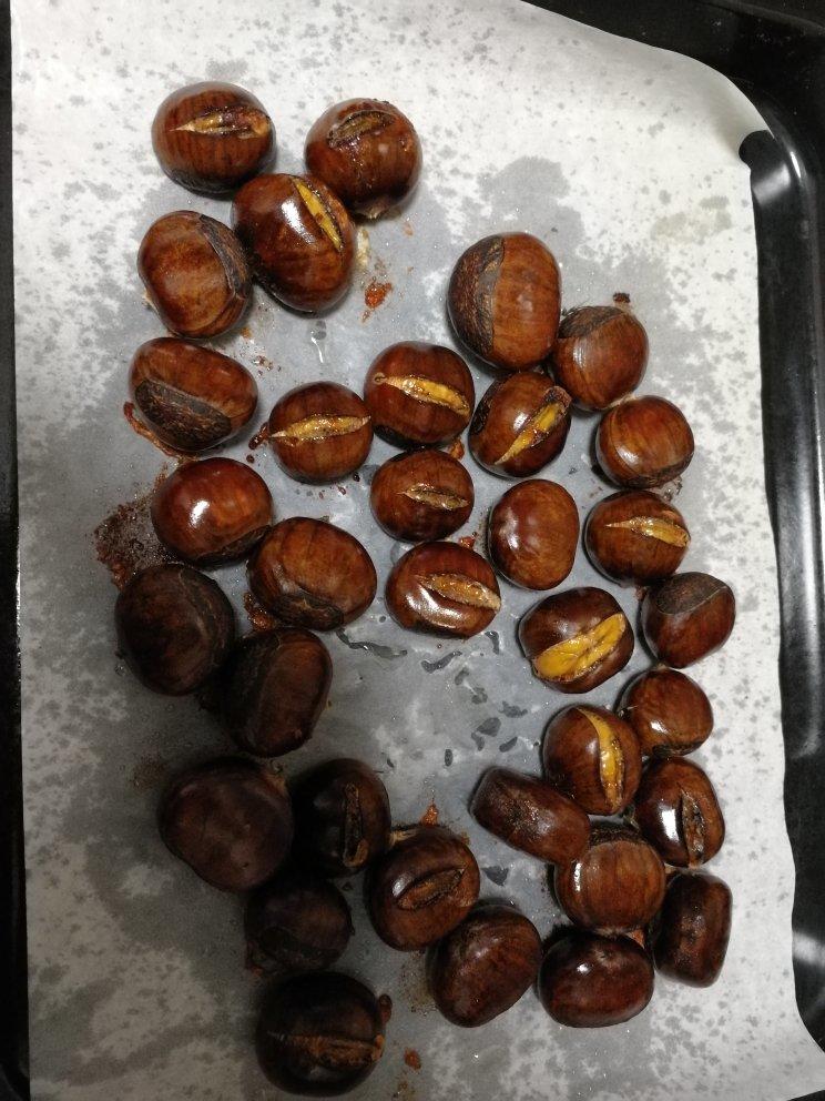 烤箱版烤板栗 比路边糖炒板栗还好吃