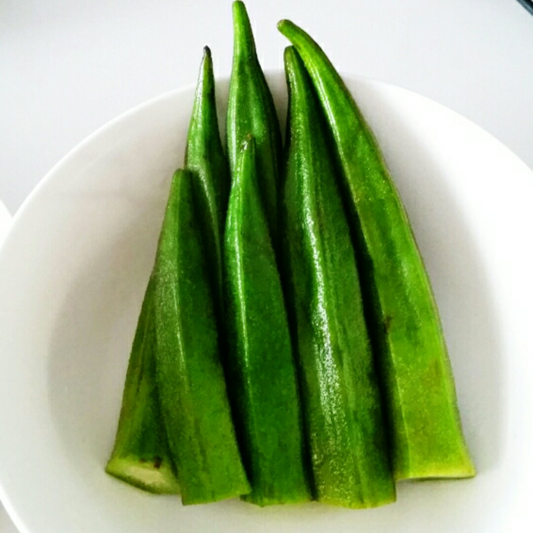 白灼秋葵