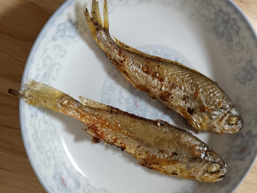简单烤小黄花鱼