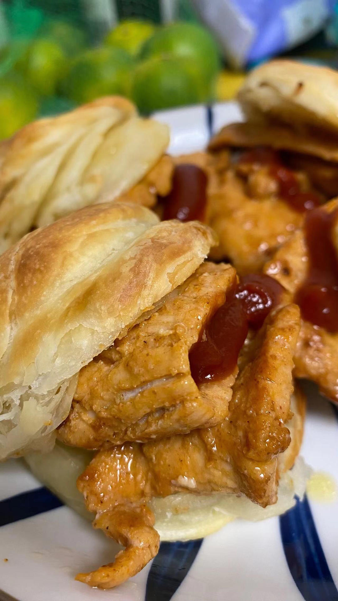 手抓饼里脊夹饼