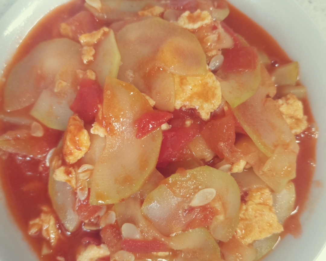 夏日开胃下饭菜-番茄鸡蛋西葫芦的做法
