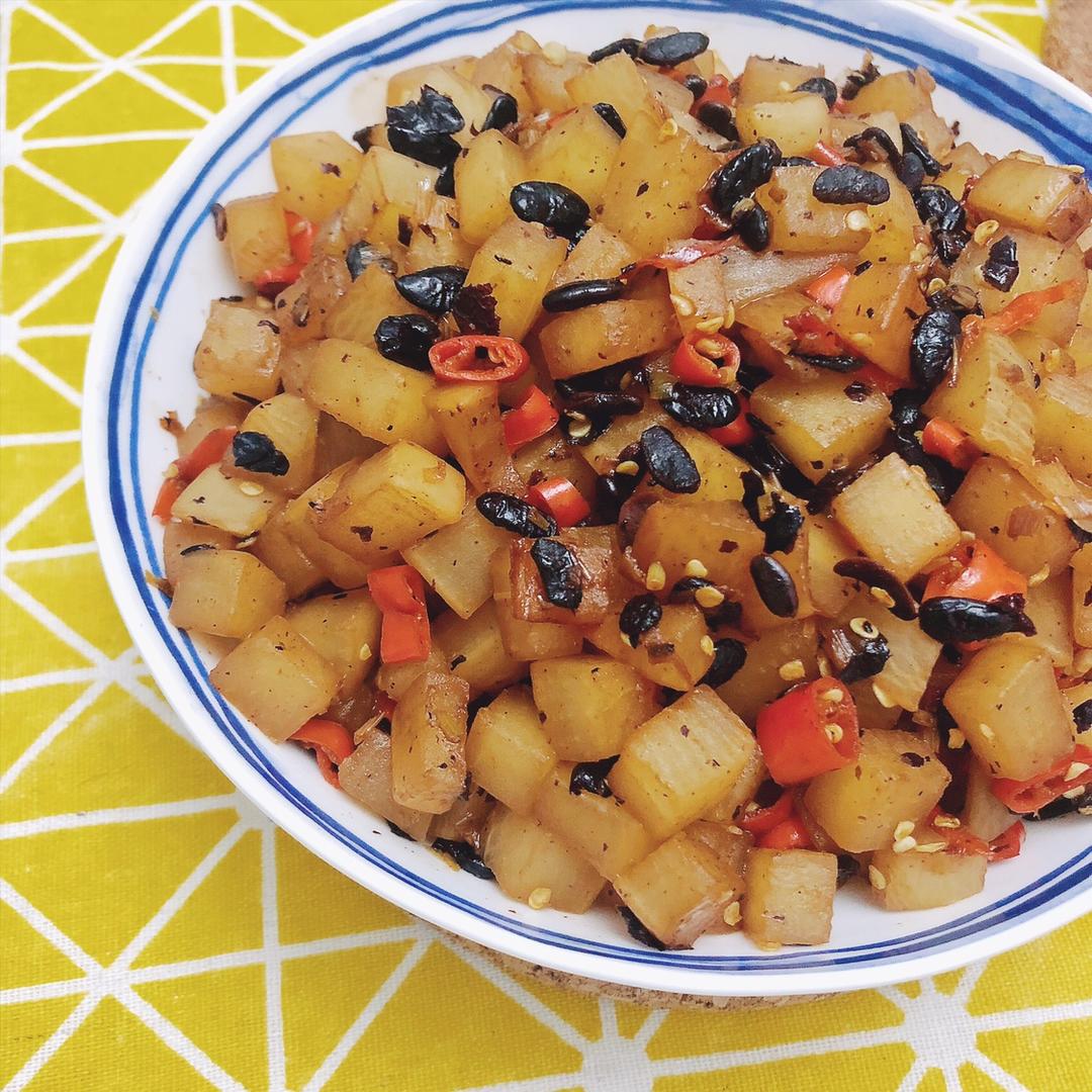 豆豉萝卜丁