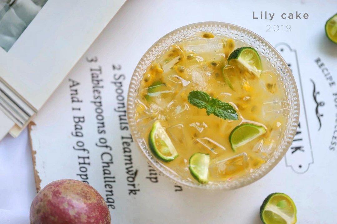 青葱岁月g2n9做的青柠百香果冰粉