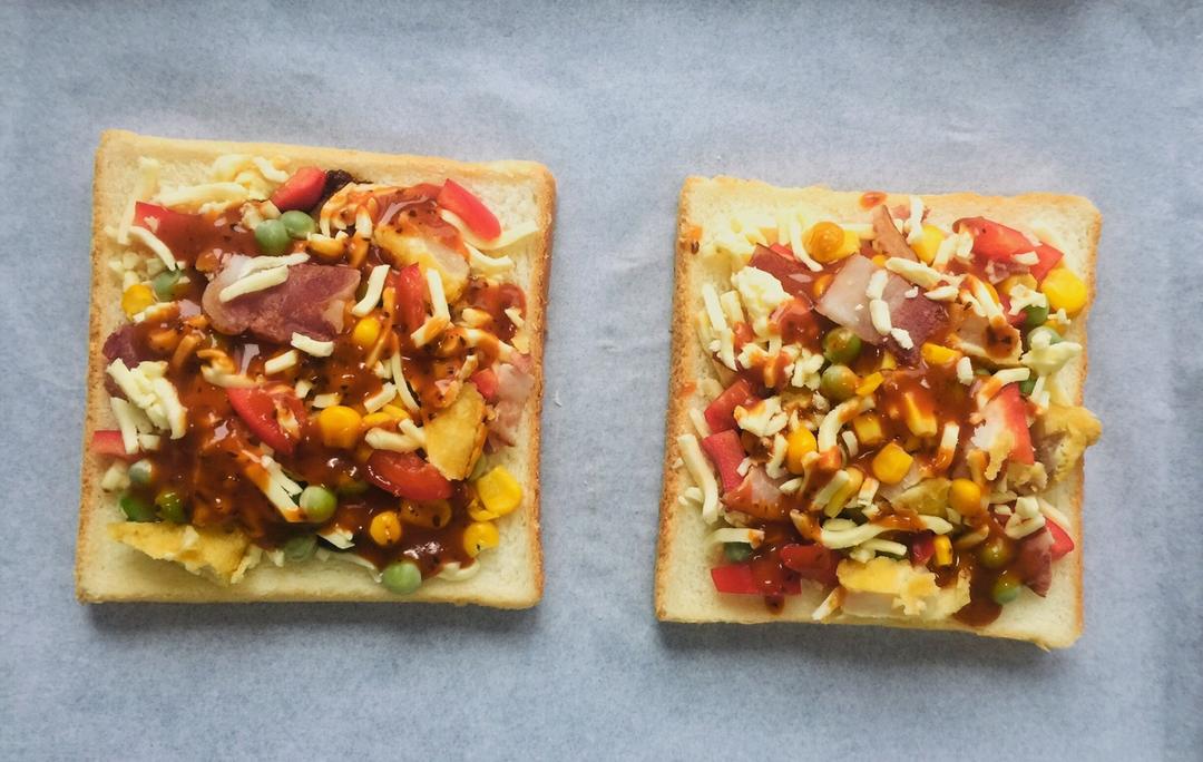 一人份吐司披萨【最好吃的披萨·快手营养早餐】