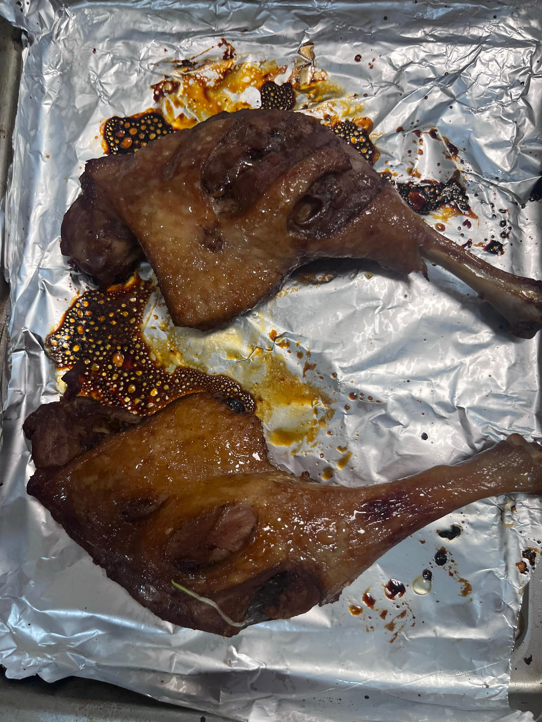 巨满足蜜汁烤鸭腿（鸡腿也可）
