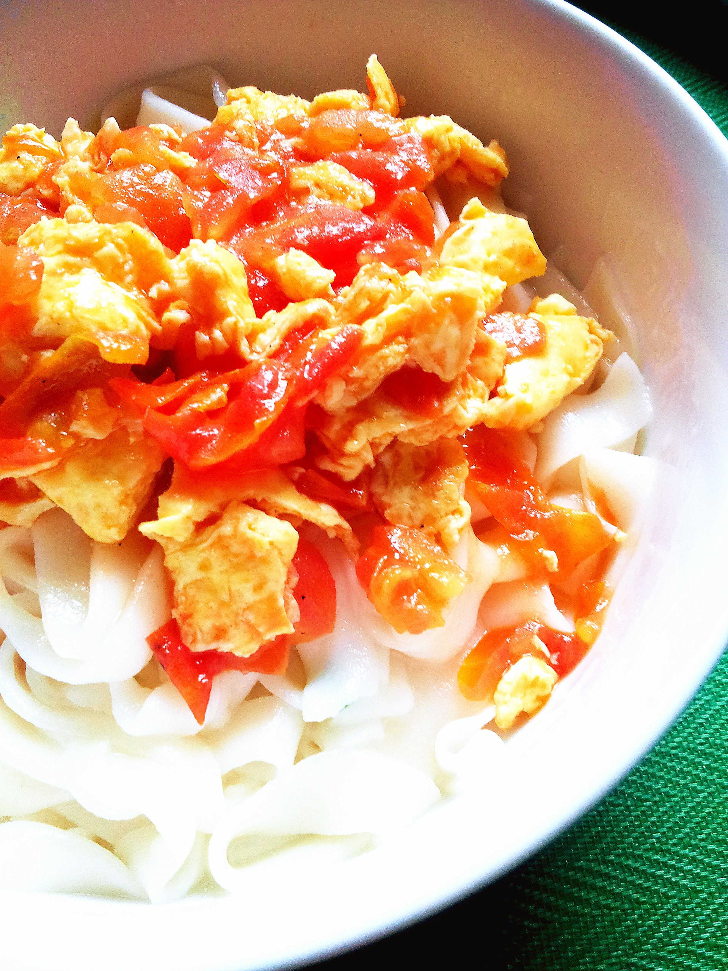 灯笼果做的西红柿鸡蛋打卤面