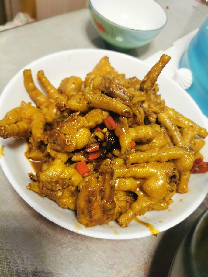 香辣烧鸡爪