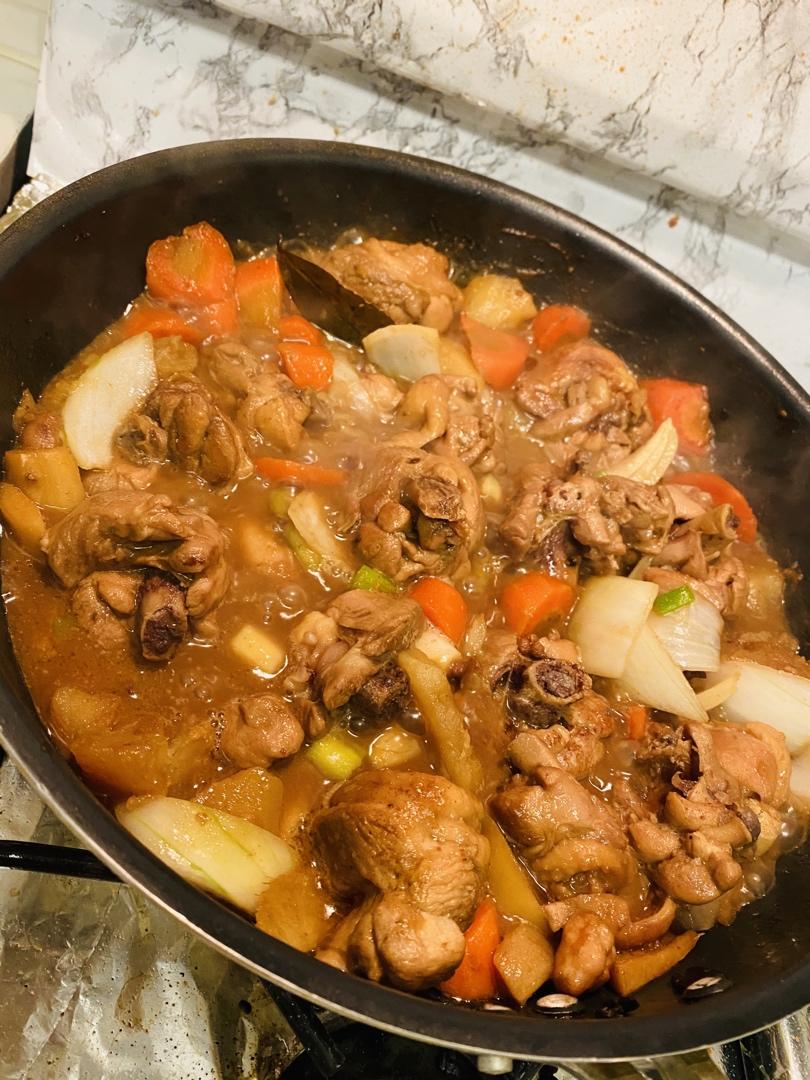 大盘鸡🐔                                 每一步都超仔细