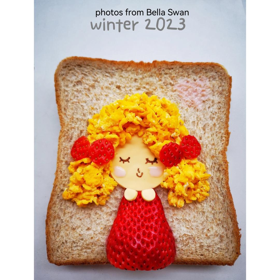 为女儿做的食物