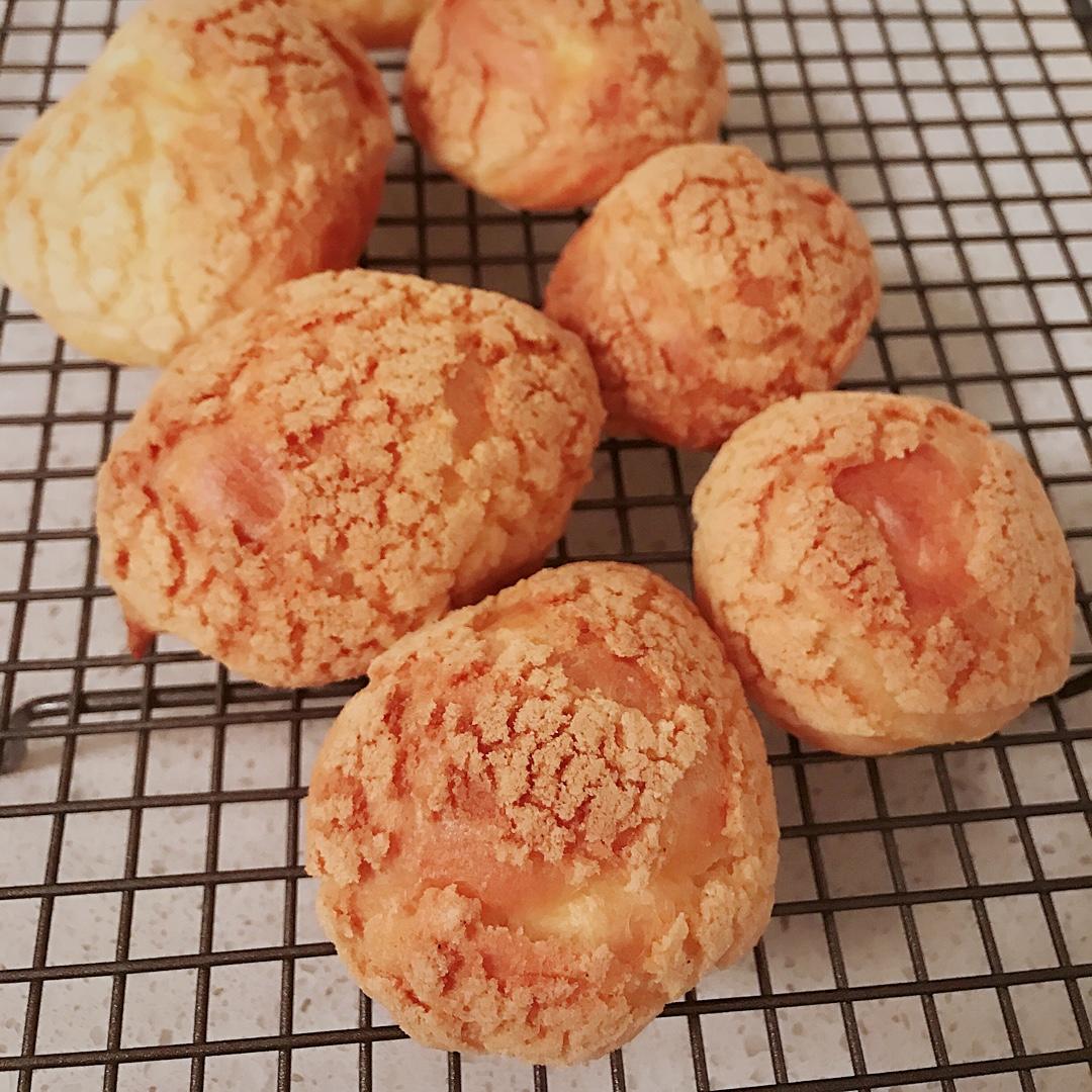 酥皮奶油泡芙--#皮黑森林#