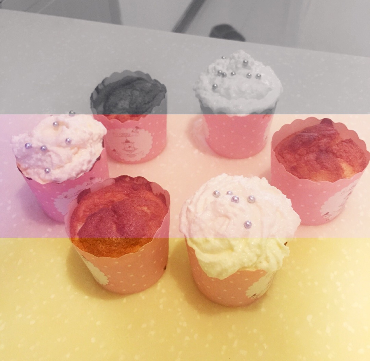 鲜奶油戚风杯子蛋糕（纸杯蛋糕）