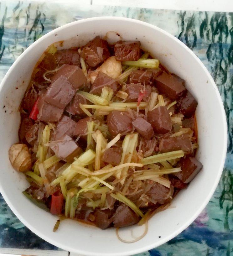 零基础美味 香辣鸭血粉丝