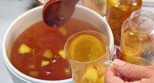 橙子苹果热红茶🔥可以无限续杯的暖暖果茶的做法 步骤7