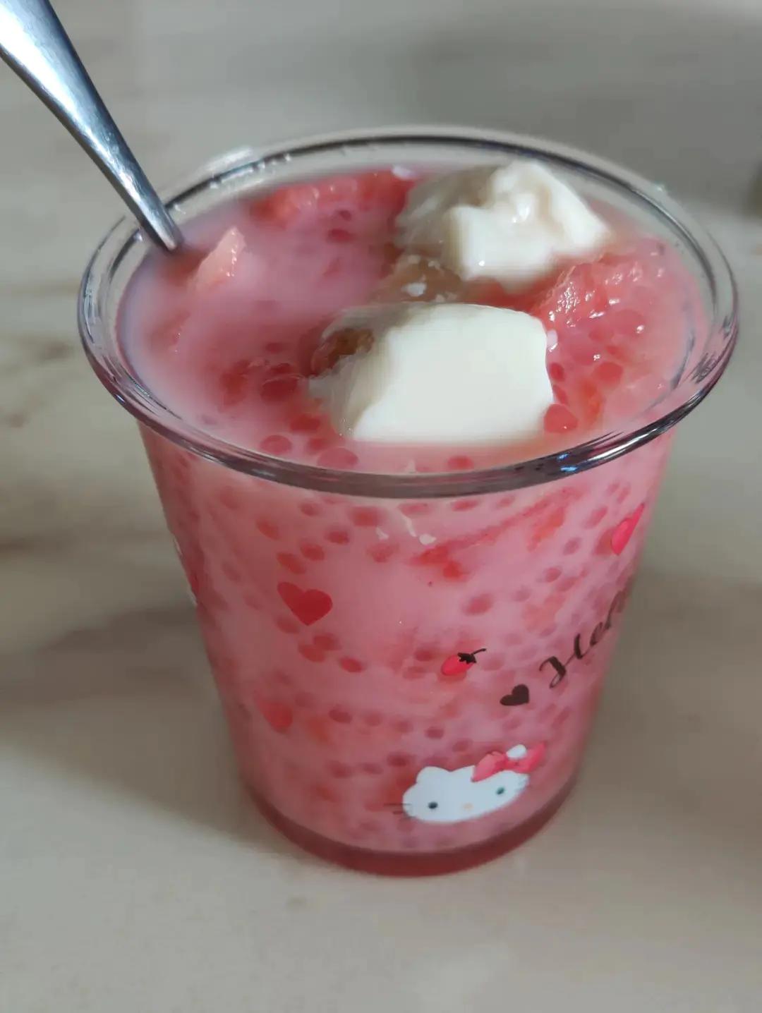 夏天的味道之西瓜西米露