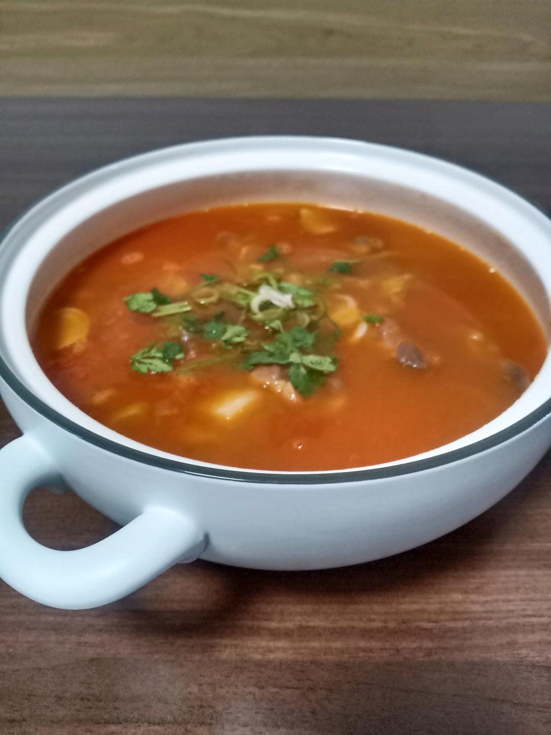 好喝开胃❗️连汤汁都不剩的番茄土豆肥牛汤。