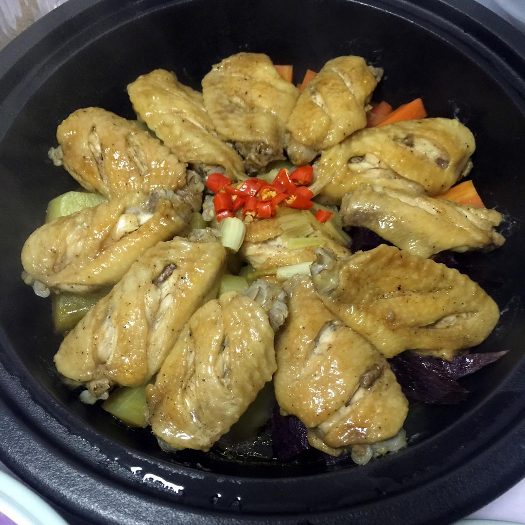 香薯鸡翅锅(塔吉锅)