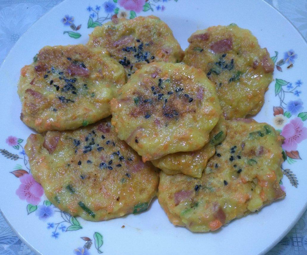 土豆胡萝卜健康早餐饼