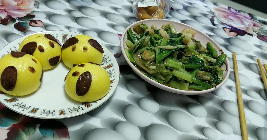 耗油虾仁油麦菜