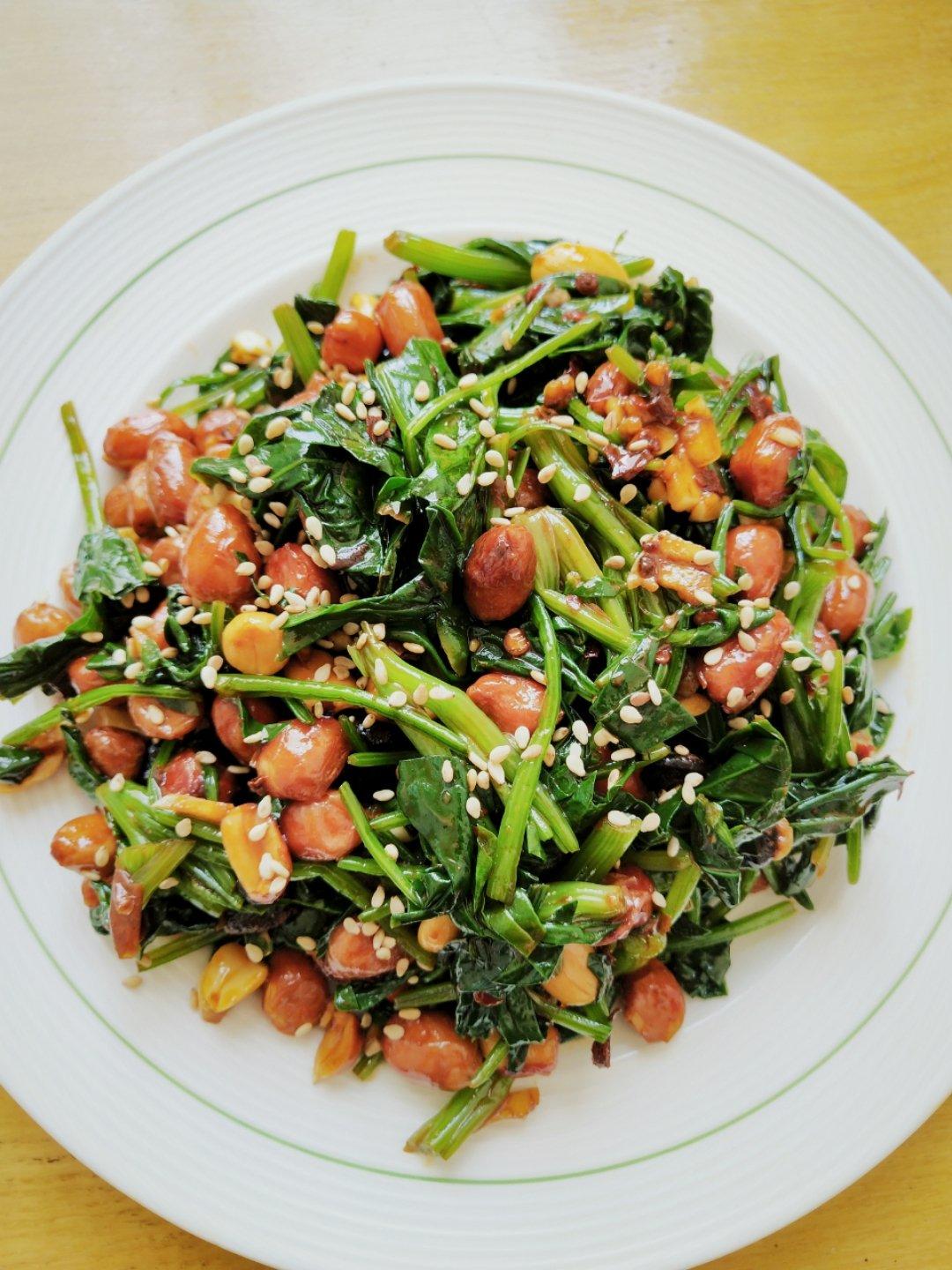 凉拌菠菜