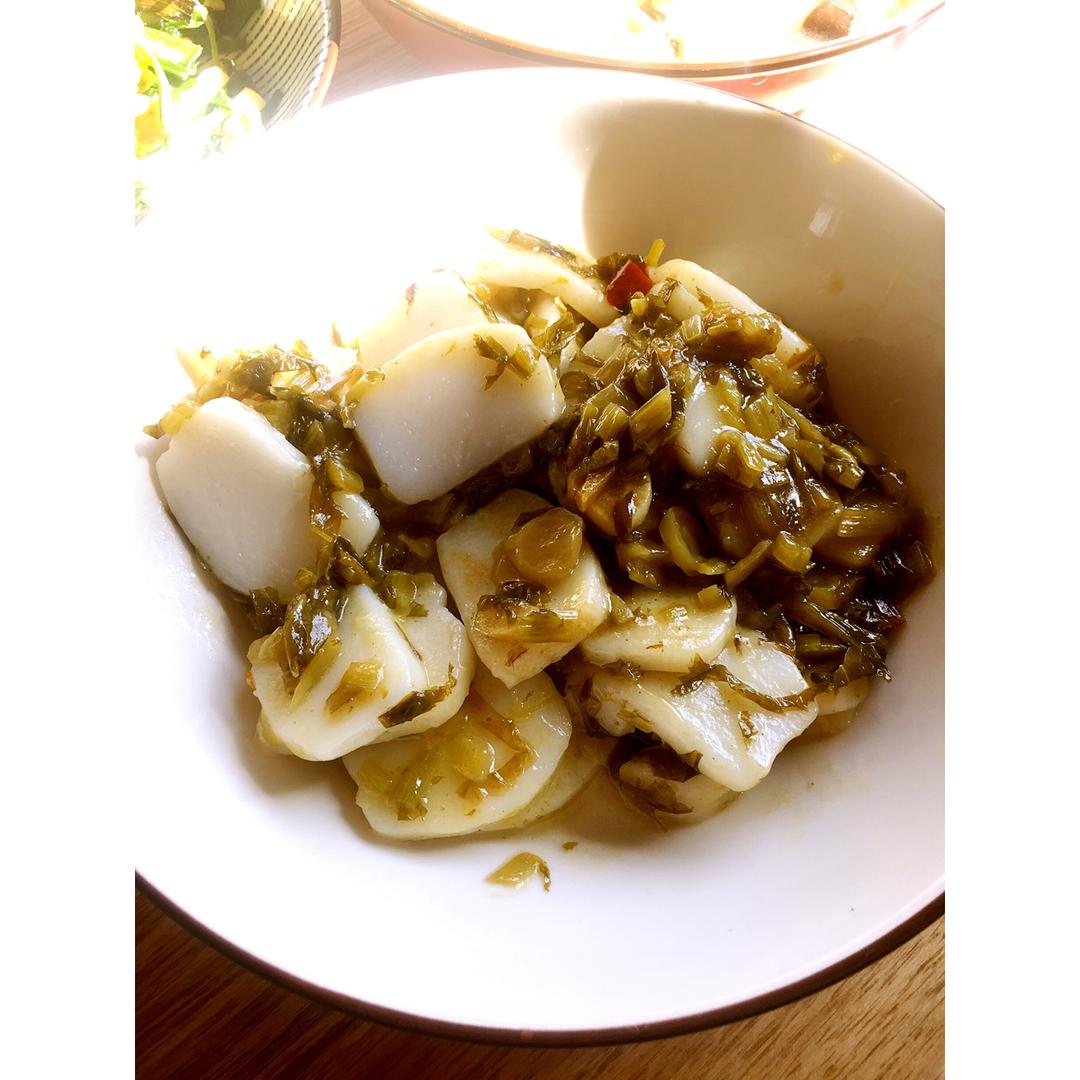 斌宇做的雪菜年糕