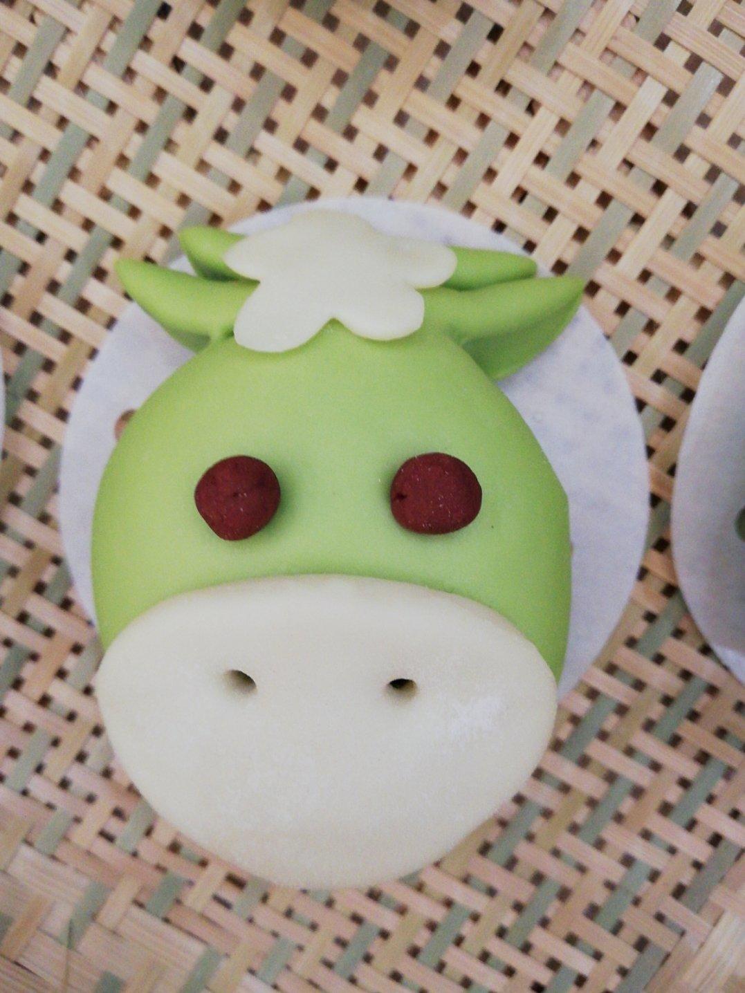 动物馒头之青牛豆沙馒头