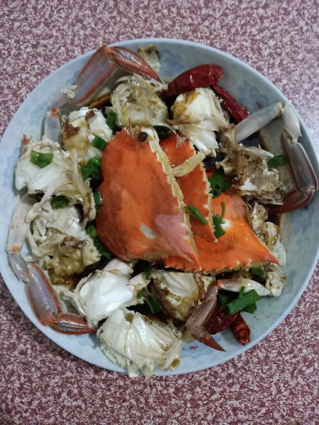葱油梭子蟹