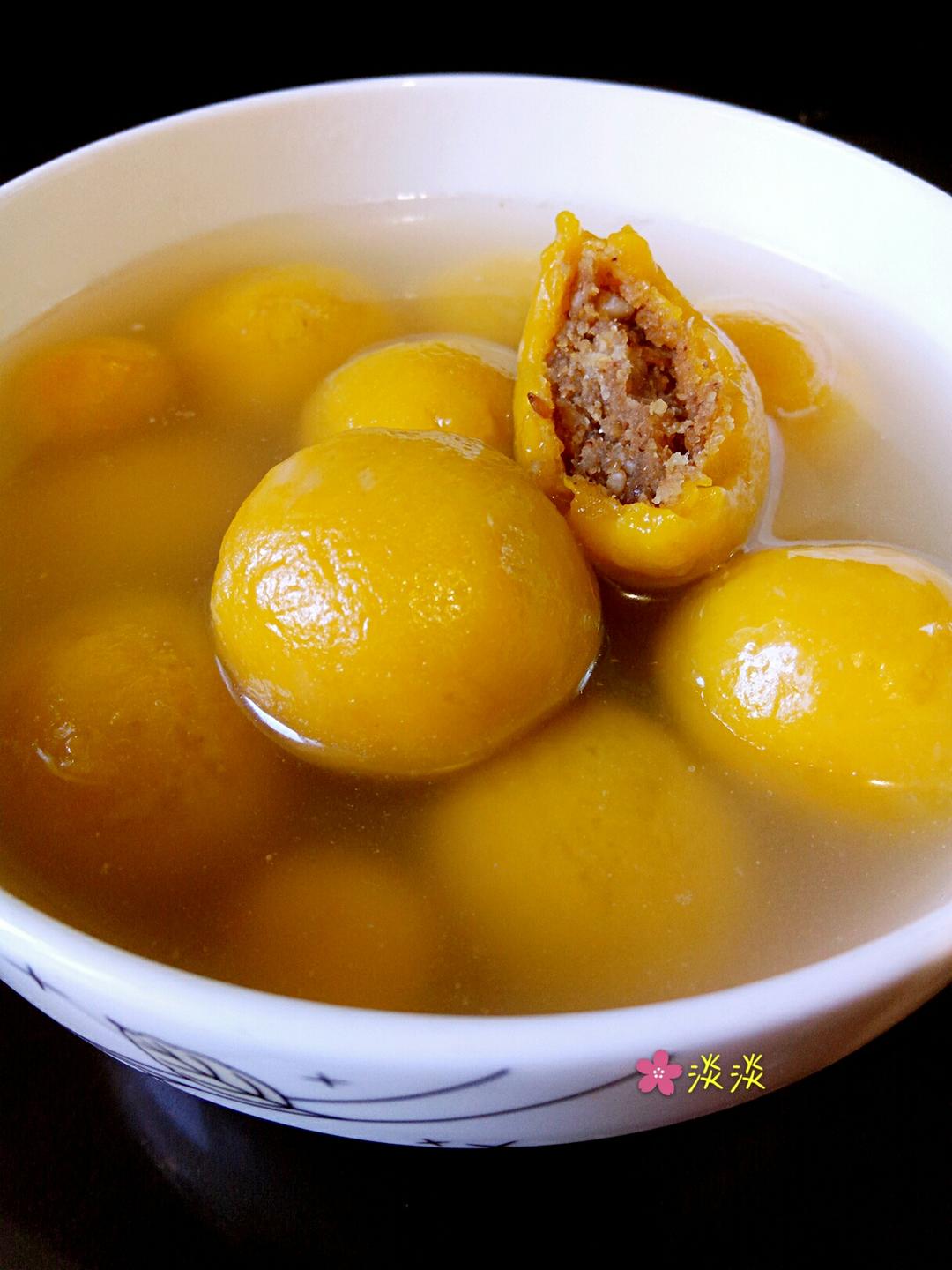 无油健康汤圆(芝麻核桃栗子馅)的做法
