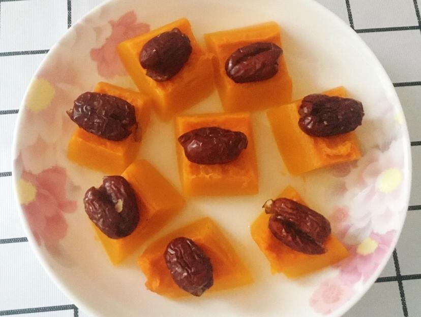 红枣蒸南瓜