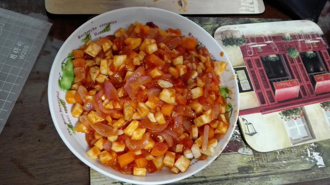 茄汁蔬菜丁的做法