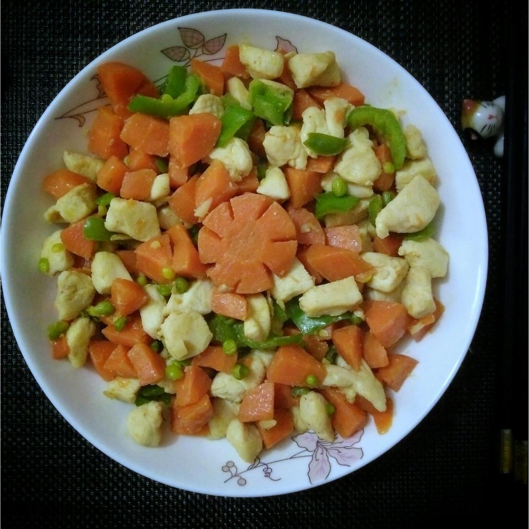 豌豆炒肉丁